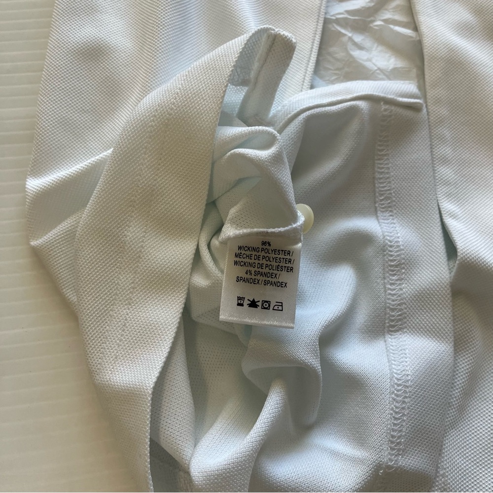 Fairway & Greene NWT Golf Polo Hoag Classic White Blue Stripes Size Large - Picture 8 of 8